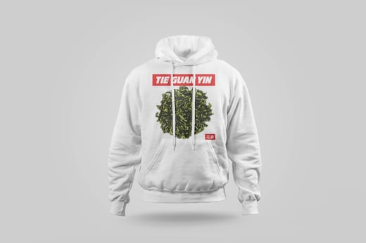 Hoodie — Floral Tie Guan Yin